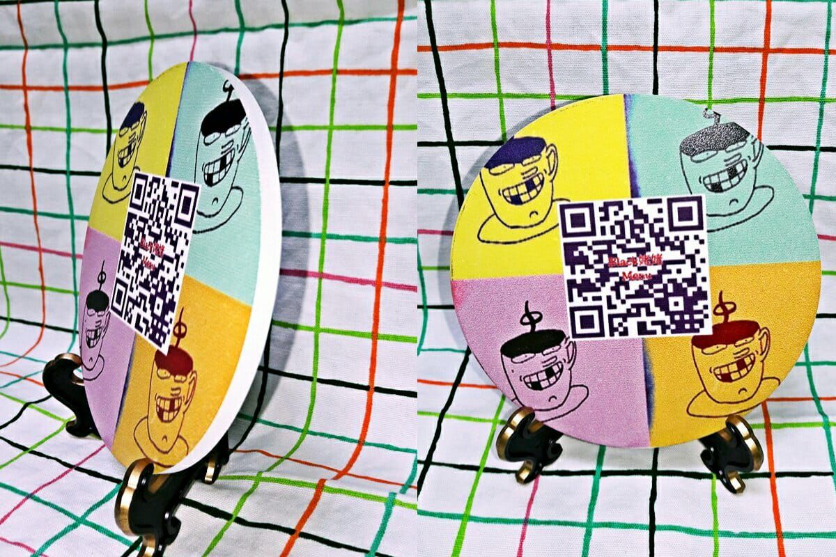 客製化QRcode特色吸水杯墊